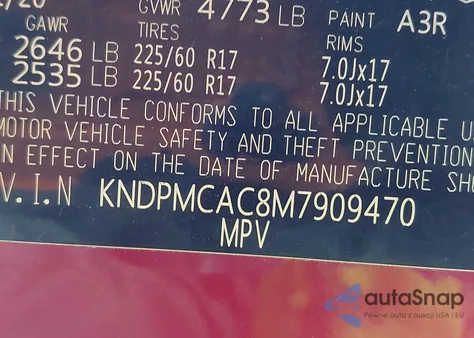 2021 Kia Sportage Lx from USA, damaged, VIN KNDPMCAC8M7909470